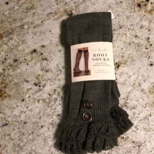 NWT Boot socks.  Tall length crochet lace socks